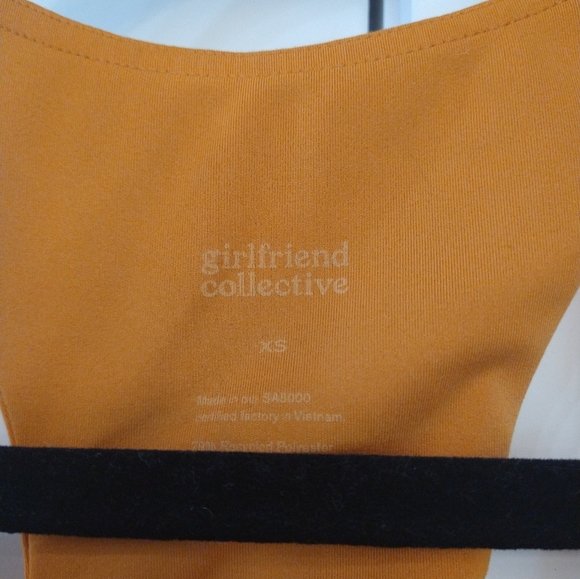Girlfriend Collective Mustard Yellow Crop Top Leggings Set. XS/S - Picture 8 of 11